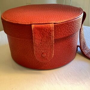 Vintage Leather Hat Box